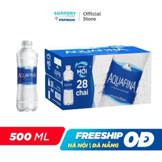 Thùng 28 Chai Nước tinh khiết Aquafina (500ml/chai)