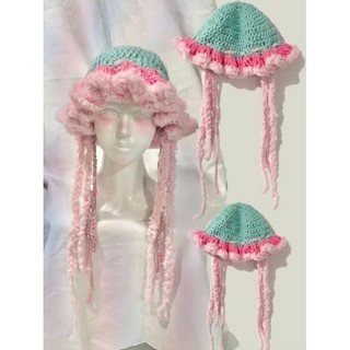 Mũ len bucket con sứa/jellyfish bucket crochet