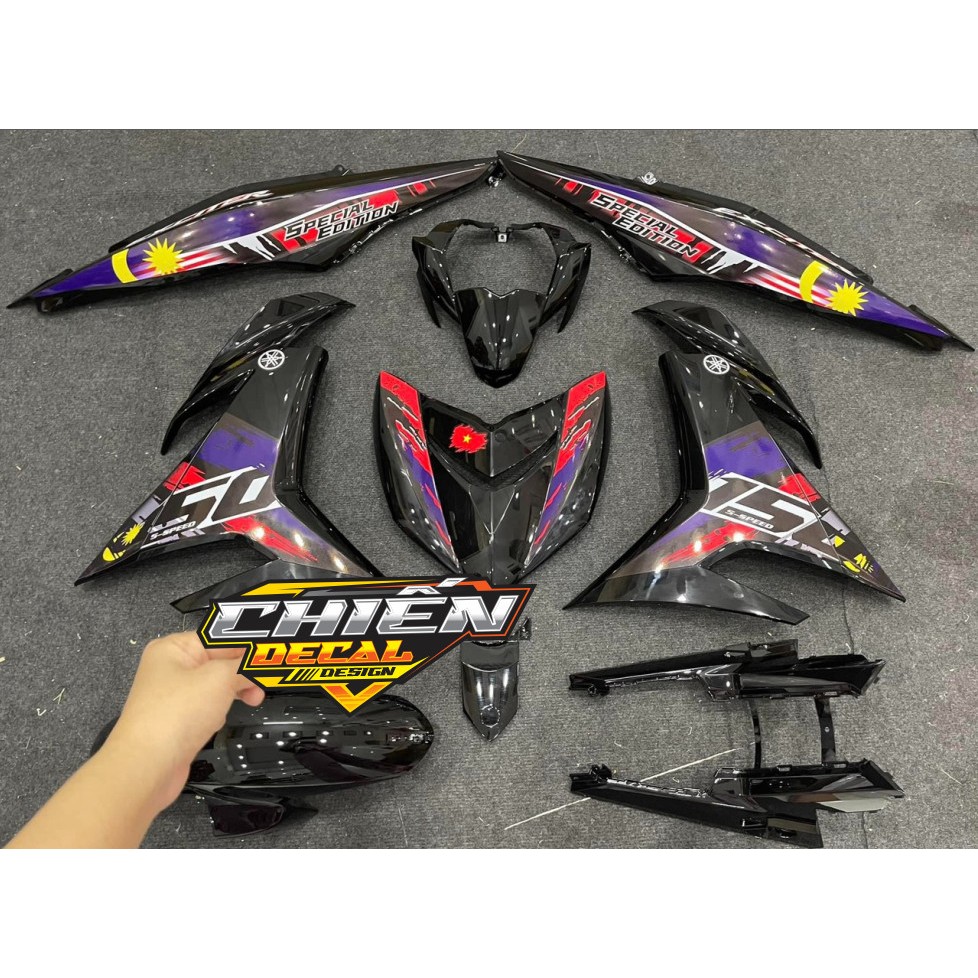 Tem rời exciter 150cc  mẫu tem malaysia  (tem 3 lớp cao cấp)