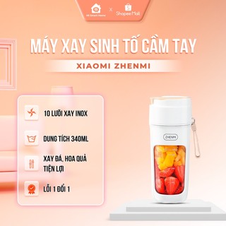 Máy xay sinh tố cầm tay đa năng Xiaomi Zhenmi 10 lưỡi công suất 55w xay đá, hoa quả chính hãng Komex