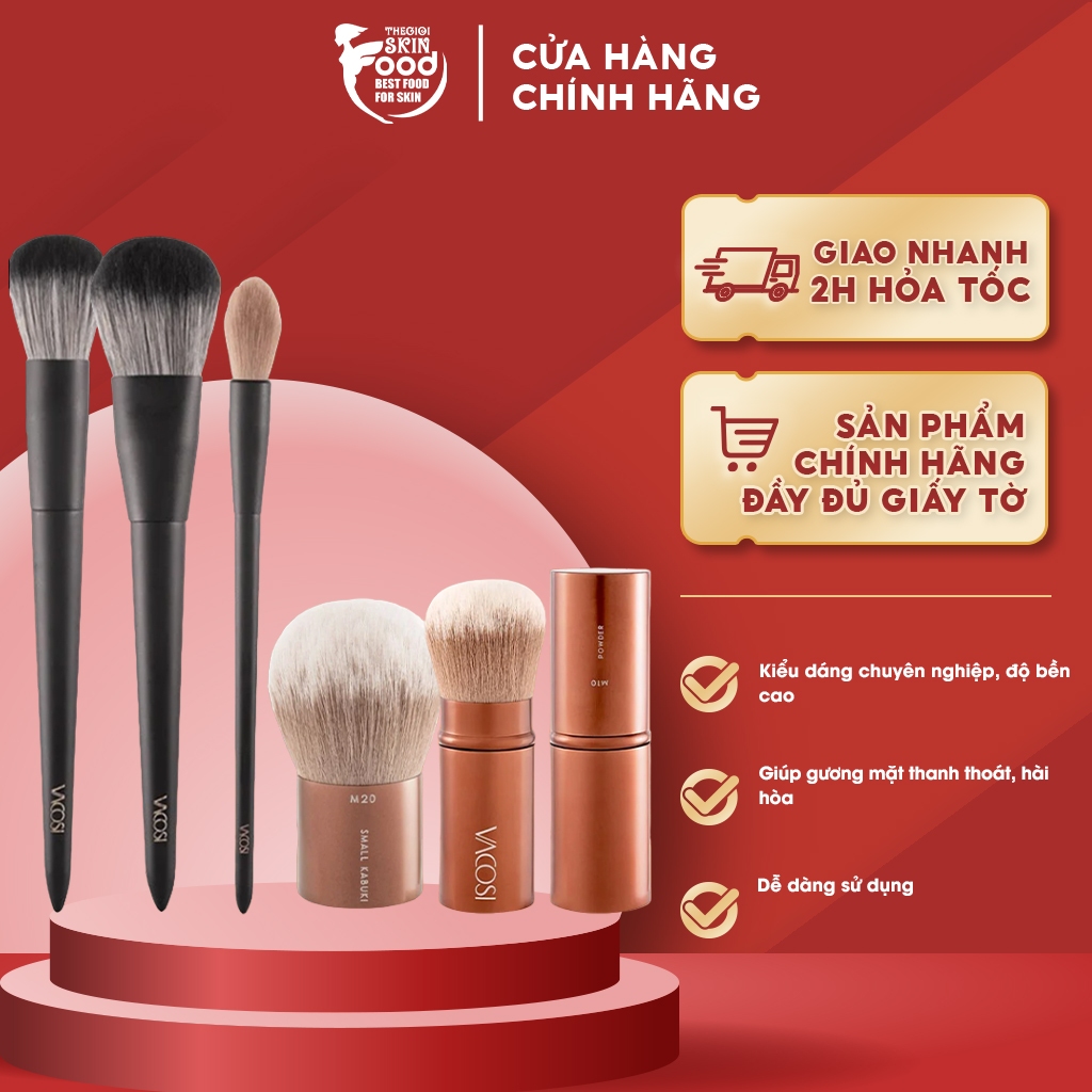 Cọ Phủ Phấn, Má Hồng Vacosi Powder Brush