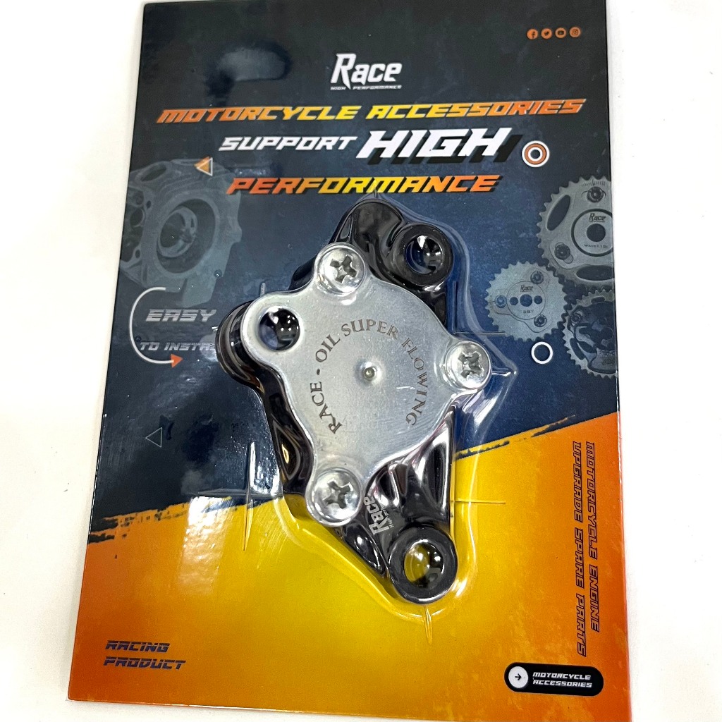 Bơm nhớt độ RACE (ĐÚC) Wave 100 / Dream 100 ( BƠM NHỚT TY )  4 CÁNH