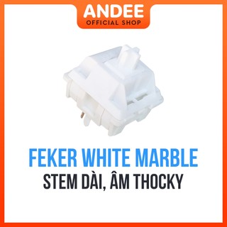 Feker White Marble switch bán lẻ công tắc phím cơ tuyến tính 5 pin âm marbly có lube sẵn