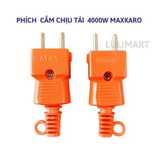 Phích cắm chịu tải 4500w chống cháy chống va đập màu cam
