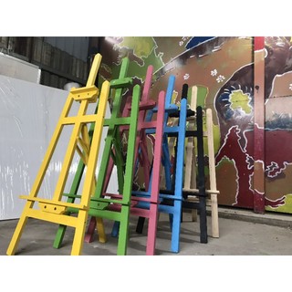 Giá vẽ gỗ 150cm Giá đỡ gỗ đa nănggiá trưnggiá đỡ tranh bày nhiều màu hồngxanh...