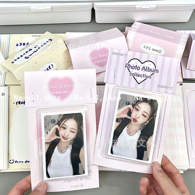 Đầu bấm + Bìa lưng đóng gói bọc bảo vệ card ins style kèm tbk
