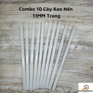 Combo 10 cây keo nến 11mm x 270mm trong siêu dính
