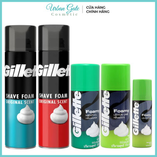Kem cạo râu gillette foamy shaving foam 175g menthol - lemon - bọt cạo râu nam