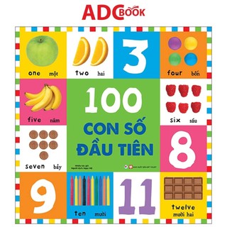 Sách - từ vựng đầu đời của bé - 100 con số đầu tiên
