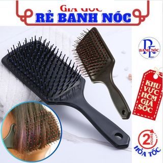 Lược chải tóc rối giúp giảm rụng tóc , lược chải tóc đệm khí mát xa da đầu , lược chải tóc chống rối massage bản lớn