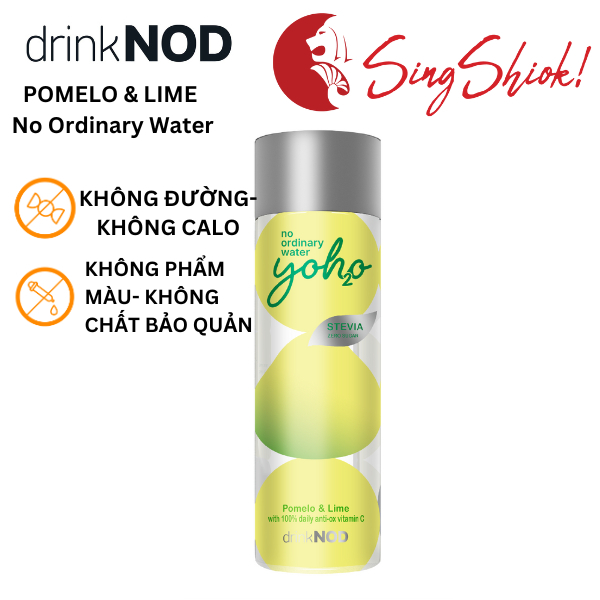 [Sing Shiok] Thùng Nước mix vị Bưởi và Chanh không đường 480ml thương