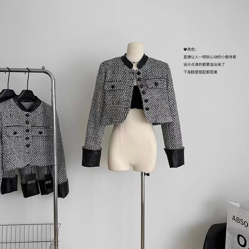 Áo dạ Tweed dáng ngắn 28Studio by chan | dạ dáng ngắn phong cách trẻ trung sang trọng