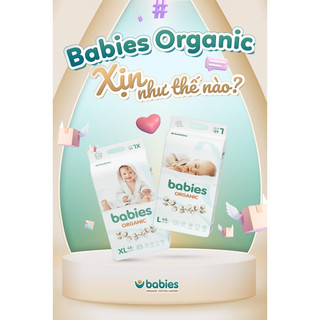 ( THANH LÝ KHÔNG QUÀ ) BỈM QUẦN/DÁN BABIES ORGANIC S66/M56/L46/M54/L50/XL46/XXL40