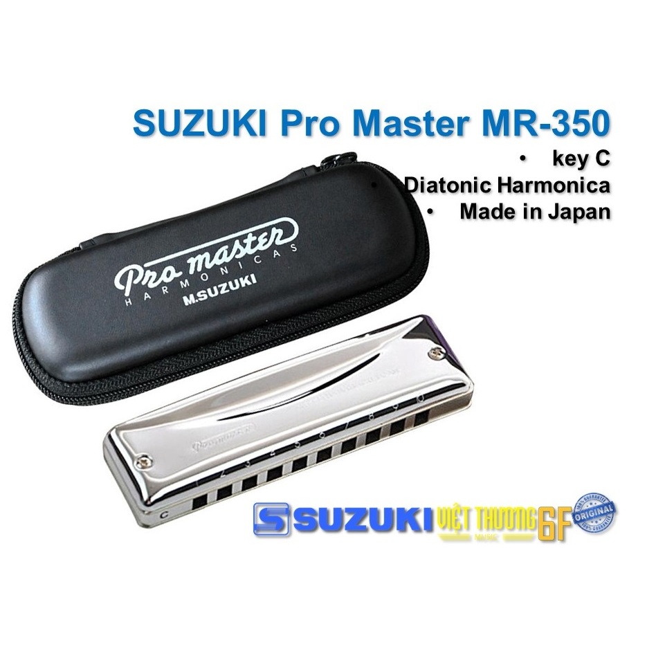 Kèn Harmonica Suzuki Diatonic Pro Master MR-350 key C