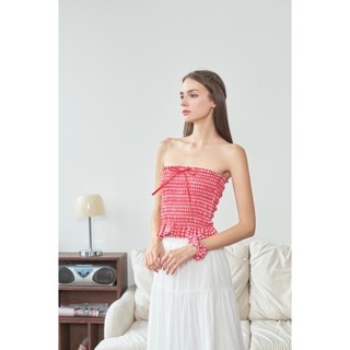 Kido - áo ống thắt nơ ngực slender top