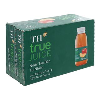 Thùng 24 chai nước táo đào tự nhiên TH True Juice 350ml