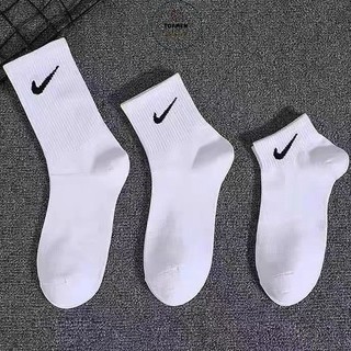 Tất vớ Nike trắng đen thể thao cổ ngắn cổ trung cổ cao nam nữ vải dệt kim đẹp kháng khuẩn khử mùi hôi