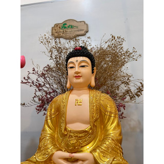 01 Tượng phật bà Quan âm /A di đà /Thế chí ngồi 45cm | Tượng Phật Hoa Tiên