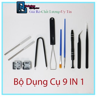 Bộ 9 In 1 Dụng Cụ Lube Mod Bàn Phím Cơ Mở Switchpuller Stem Picker Keypuller Opener Đóng Hộp