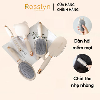 Combo 5 lược đệm khí hình thỏ gấu massage da đầu chống tĩnh điện cao cấp Rosslyn Cosmetic QT137