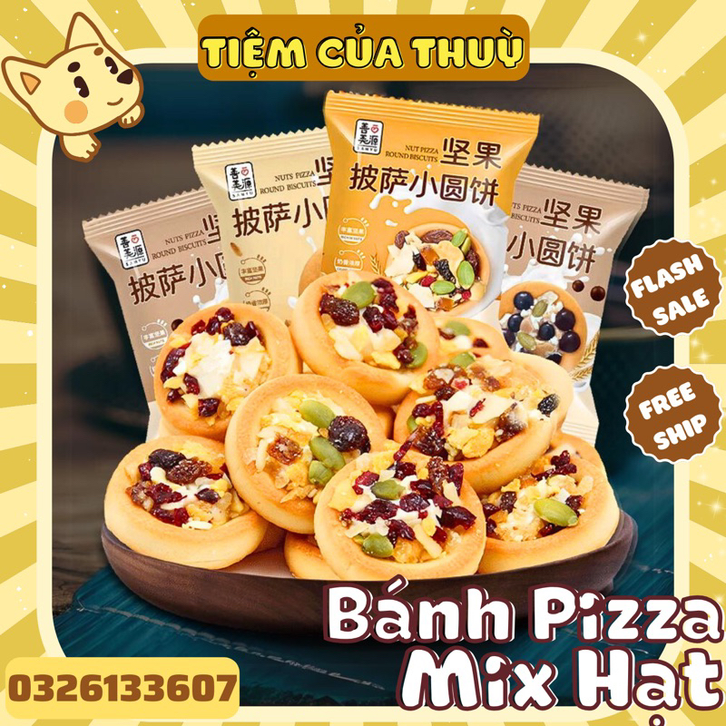 Bánh Pizza Biscotti Nutwich Bánh Quy Mix Hạt Dinh Dưỡng / Bánh Pizza Hạt, Bánh Nướng Hạt Ngũ Cốc
