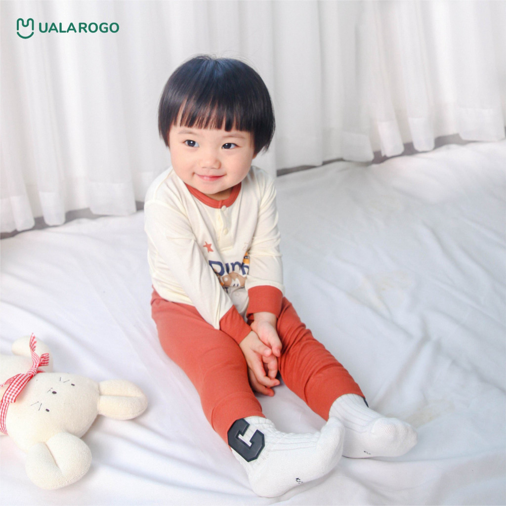 Bộ dài tay cài vai uala rogo chất petit modal thun lạnh mềm mịn thoáng mát in hình họa tiết Uala UR 2258 2299 2307 3648