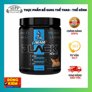 Enrage black preworkout - 30 lần dùng - tăng sức mạnh tối đa, pump cơ khi tập luyện, tăng sự tỉnh táo