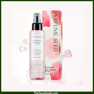 Xịt thơm toàn thân hương hoa hồng TheFaceShop Perfume Seed Rose Body Mist 155ml