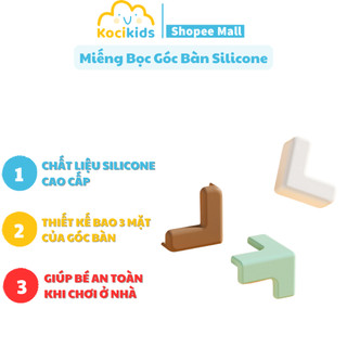 Miếng bọc góc bàn silicon an toàn cho bé (bọc góc vuông chữ L, chữ T)