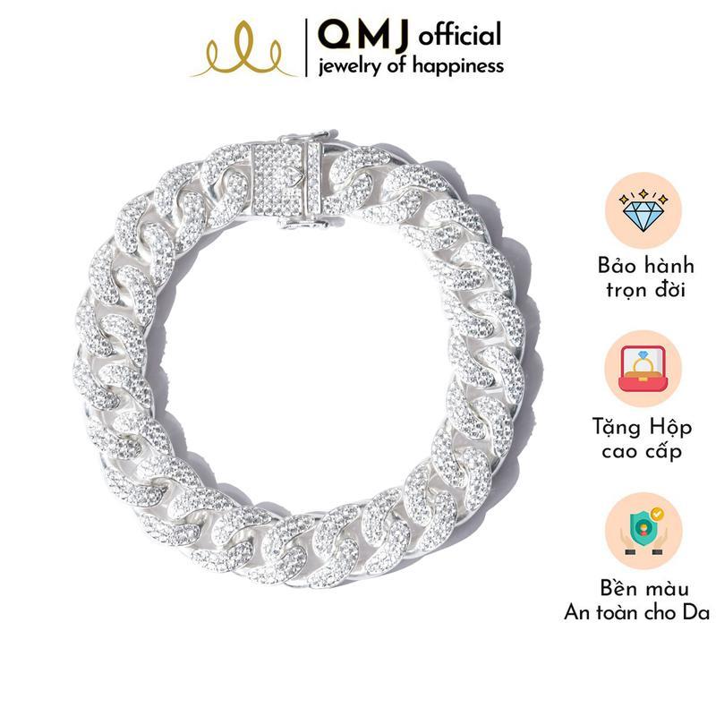 Lắc tay bạc nam đẹp QMJ Q708 Lắc tay Nam sang trọng, thời trang phụ kiện trang sức bạc 925 cao cấp