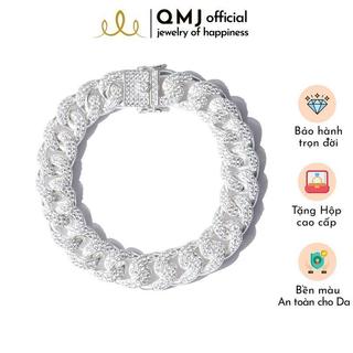 Lắc tay bạc nam đẹp QMJ Q708 Lắc tay Nam sang trọng, thời trang phụ kiện trang sức bạc 925 cao cấp
