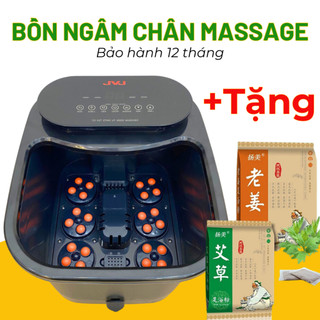 Bồn ngâm chân massage JVJ A2 cao cấp, mát xa tự động bằng con lăn, phun nước massage, làm nóng tự động