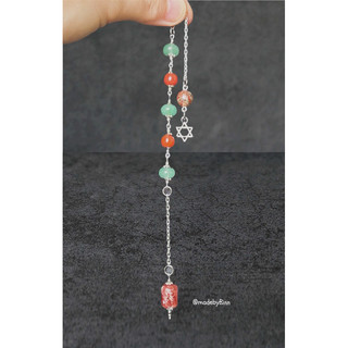 Con lắc cảm xạ design đá thiên nhiên dùng trong tarot, cảm xạ học, reiki…