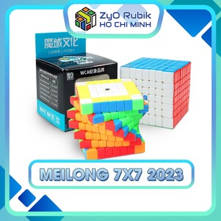 Rubik 7x7 meilong v1/ v2 stickerless 2023 - đồ chơi trí tuệ - khối lập phương 7 tầng - zyo rubik hồ chí minh
