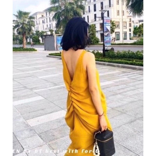 ĐẦM MAXI TƠ LỤA NHÚN