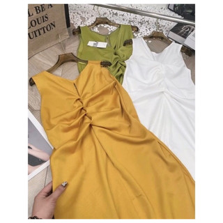 ĐẦM MAXI TƠ LỤA NHÚN