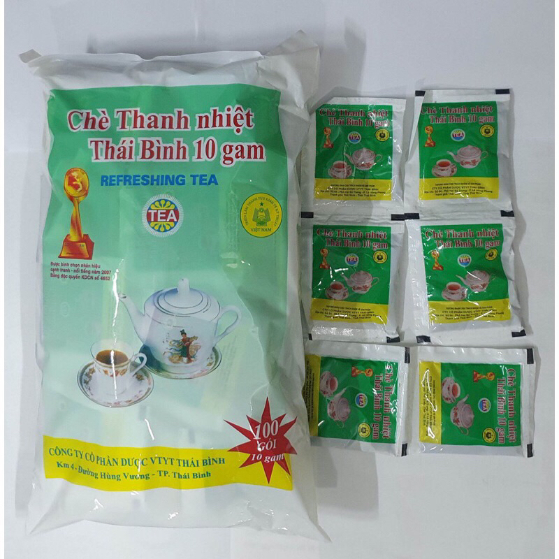 Chè Thanh Nhiệt Thái bình 10g (túi 100gói)