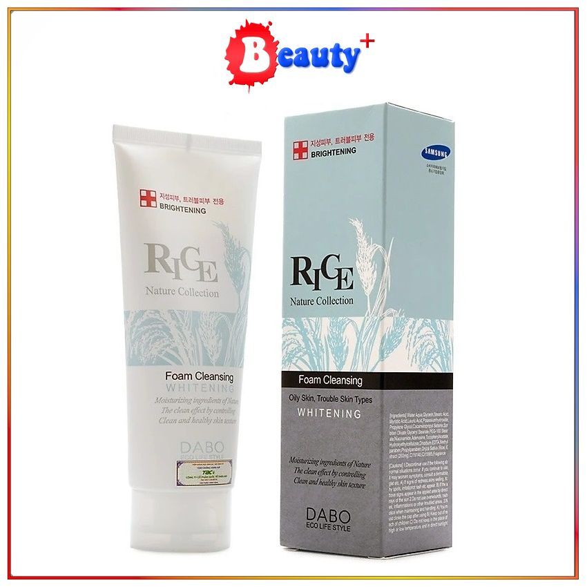 Sữa Rửa Mặt Gạo Trắng Da DABO Hàn Quốc 150ml
