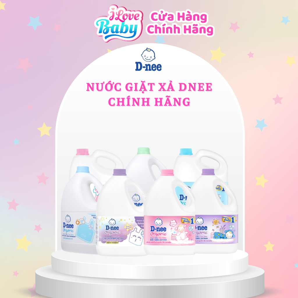 (Chính Hãng Tem Đại Thịnh) Nước Giặt/Xả quần áo trẻ em Dnee 3000ml