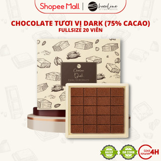 Socola Tươi Chocoline Vị Đắng Dark - Hộp 20 Viên (130gram)