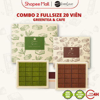 Socola Tươi Chocoline Vị Matcha Trà Xanh & Cà Phê - Combo 2 hộp 20 Viên (260gram)