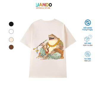 Áo Thun Cóc Thần Tài YANDO Local Brand Unisex Form Rộng F2712 Cotton premium 100% 250GSM
