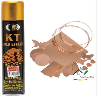 Sơn xịt mạ vàng kt gold bosny đồng gốc. nhập khẩu thái lan