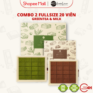 Socola Tươi Chocoline Vị Matcha Trà Xanh & Vị Sữa Milk Choc - Combo 2 hộp 20V (260gram)