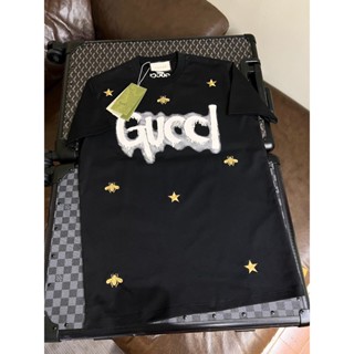Áo Phông Gucci Thêu Ong Chất Liệu Cotton Lạnh-Áo Thun Gucci Thêu Ong Nam Nữ Hàng Đẹp Phong Cách Boy Phố