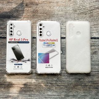Ốp silicon Realme 5 / Realme 5 Pro / Realme Q loại chống sốc , loại dẻo trong và trong nhám bảo vệ cam bền đẹp