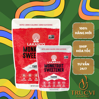 Đường Ăn Kiêng La Hán Quả Trắng LAKANTO monfruit (tiểu đường, keto, ăn kiêng, gymer)