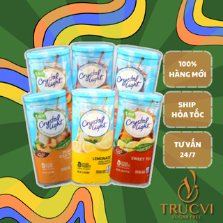 Bột Trái Cây CRYSTAL LIGHT Không Đường ( eat clean, low carb, keto, tiểu đường)