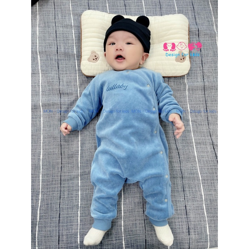 Sleepsuit bộ body vải LEN mỏng và NỈ BĂNG LÔNG hãng LULLABY không tất chân  cho bé