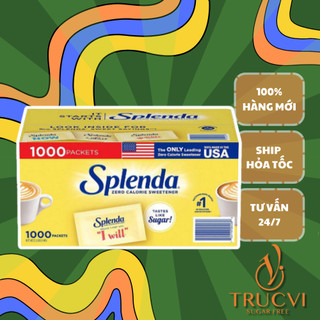 [Một thùng] Đường SPLENDA ăn kiêng 0 Calo 1000gói (keto, eat clean, lowcarb, tiểu đường)